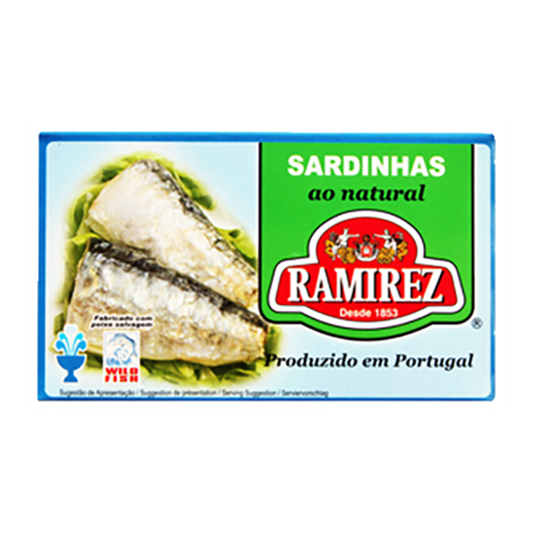 Ramirez Sardines in Natural Brine – Portuguese Canned Sardines
