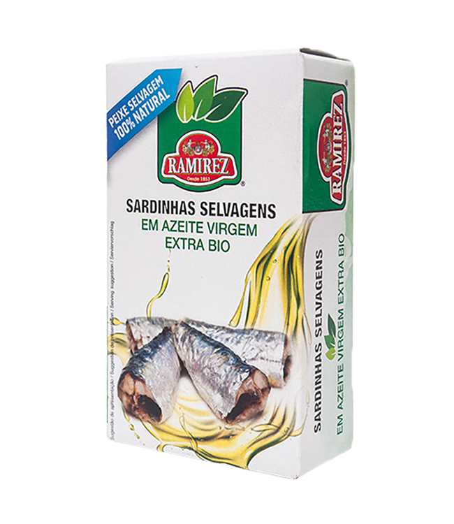 Ramirez Wild Sardines in Organic Extra Virgin Olive Oil (Bio) – Portuguese Sardines