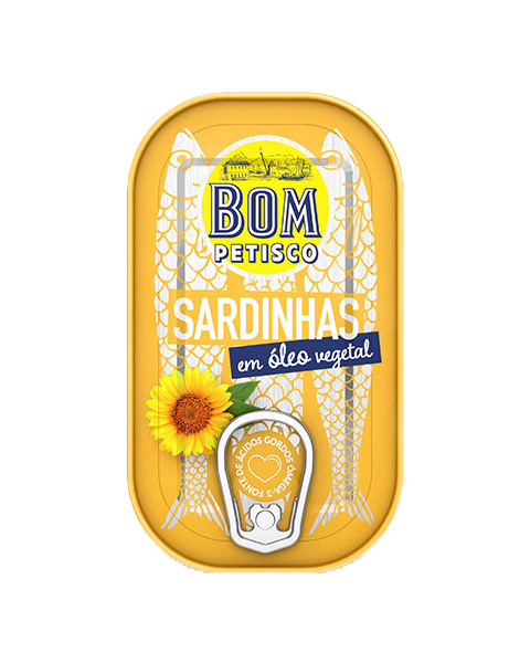 Bom Petisco Sardines in Vegetable Oil 120g – Portuguese Canned Sardines
