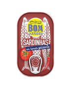 Bom Petisco Sardines in Spicy Tomato Sauce 120g – Portuguese Canned Sardines
